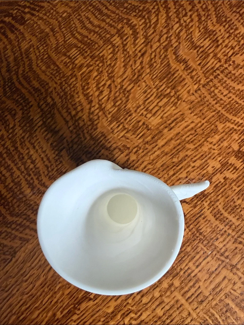 Vase - White Plastic 6 x 3 Fairy Vase